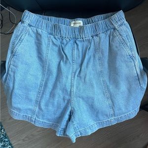 Madewell Denim Pull-Up Shorts